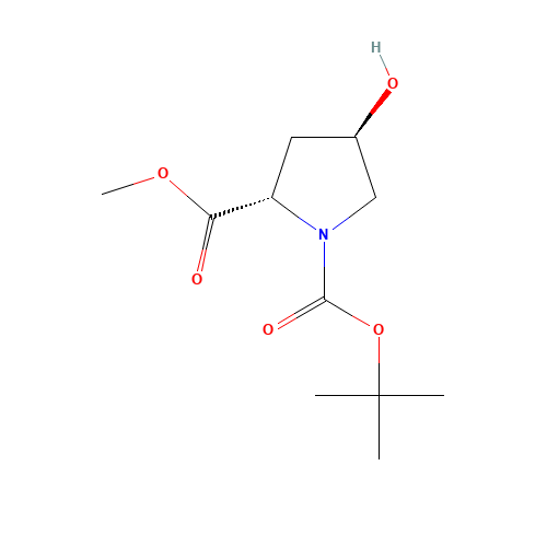 74844-91-0 N-Boc-trans-4-Hydroxy-L-proline methyl ester chemical structure