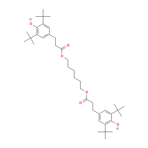 35074-77-2 Hexamethylene bis[3-(3,5-di-tert-butyl-4-hydroxyphenyl)propionate] chemical structure