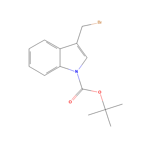 96551-21-2 tert-Butyl 3-Bromomethylindole-1-carboxylate chemical structure