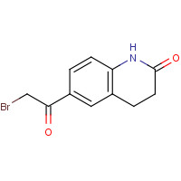 70639-82-6 6-(2-Bromoacetyl)-3,4-dihydro-1H-quinoline-2-one chemical structure