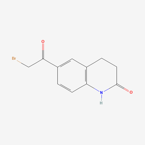 70639-82-6 6-(2-Bromoacetyl)-3,4-dihydro-1H-quinoline-2-one chemical structure