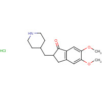 120013-39-0 2,3-dihydro-5,6-dimethoxyl-2-((piperidin-4-yl)methyl)inden-1-oneHCL chemical structure