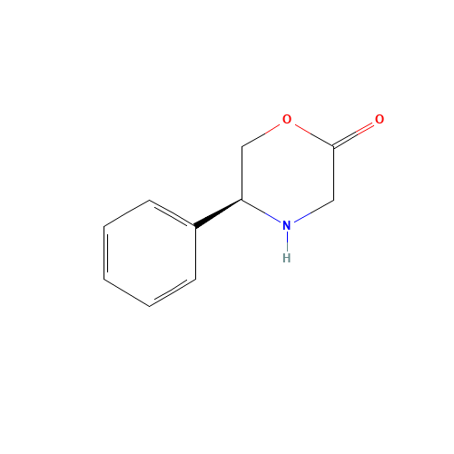 144896-92-4 (5S)-3,4,5,6-Tetrahydro-5-phenyl-4(H)-1,4-oxazin-2-one chemical structure