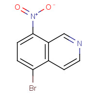 63927-23-1 5-bromo-8-nitroisoquinoline chemical structure