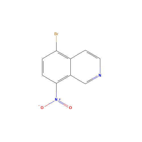 63927-23-1 5-bromo-8-nitroisoquinoline chemical structure