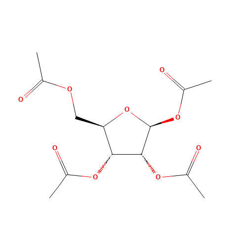 13035-61-5 beta-D-Ribofuranose 1,2,3,5-tetraacetate chemical structure