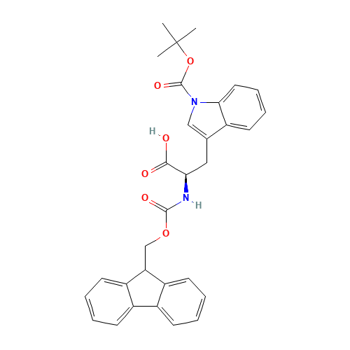 163619-04-3 Fmoc-D-Trp(Boc)-OH chemical structure