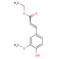 4046-02-0 Ethyl 4'-hydroxy-3'-methoxycinnamate chemical structure