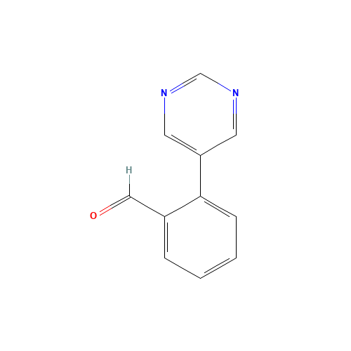640769-71-7 2-(Pyrimidin-5-yl)benzaldehyde chemical structure