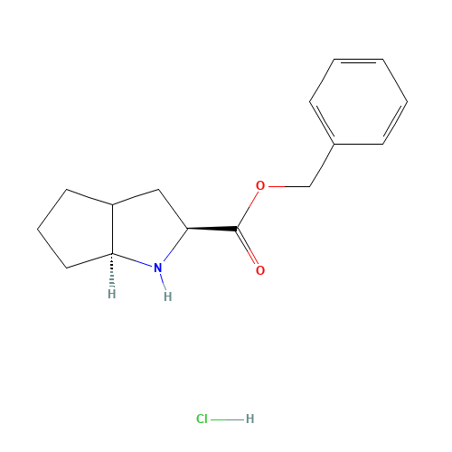 93779-29-4 (S,S)-2-Azabicyclo[3,3,0]-octane-3-carboxylic acid benzylester hydrochloride chemical structure