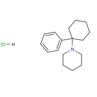 956-90-1 PHENCYCLIDINE HYDROCHLORIDE chemical structure