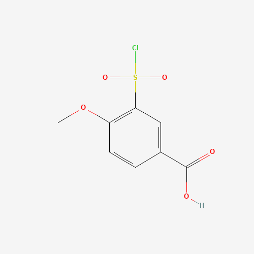 50803-29-7 3-(CHLOROSULFONYL)-4-METHOXYBENZOIC ACID chemical structure