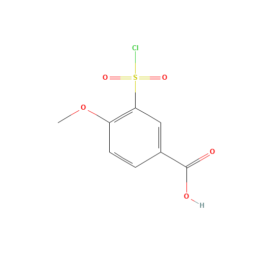 50803-29-7 3-(CHLOROSULFONYL)-4-METHOXYBENZOIC ACID chemical structure
