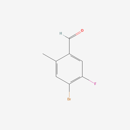 861928-26-9 4-BROMO-5-FLUORO-2-METHYLBENZALDEHYDE chemical structure