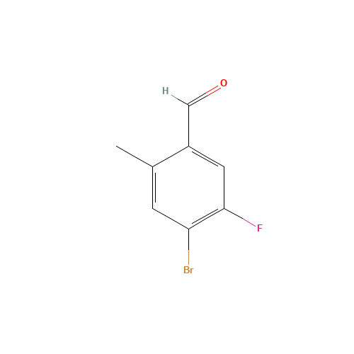 861928-26-9 4-BROMO-5-FLUORO-2-METHYLBENZALDEHYDE chemical structure