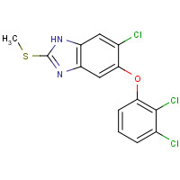 68786-66-3 6-Chloro-5-(2,3-dichlorophenoxy)-2-methylthio-benzimidazole chemical structure