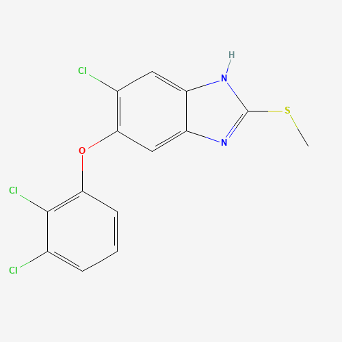 68786-66-3 6-Chloro-5-(2,3-dichlorophenoxy)-2-methylthio-benzimidazole chemical structure