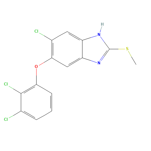 68786-66-3 6-Chloro-5-(2,3-dichlorophenoxy)-2-methylthio-benzimidazole chemical structure