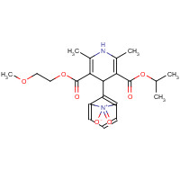 66085-59-4 Isopropyl 2-methoxyethyl 1,4-dihydro-2,6-dimethyl-4-(m-nitrophenyl)-3,5-pyridinedicarboxylate chemical structure