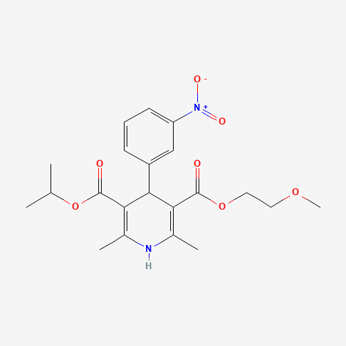66085-59-4 Isopropyl 2-methoxyethyl 1,4-dihydro-2,6-dimethyl-4-(m-nitrophenyl)-3,5-pyridinedicarboxylate chemical structure