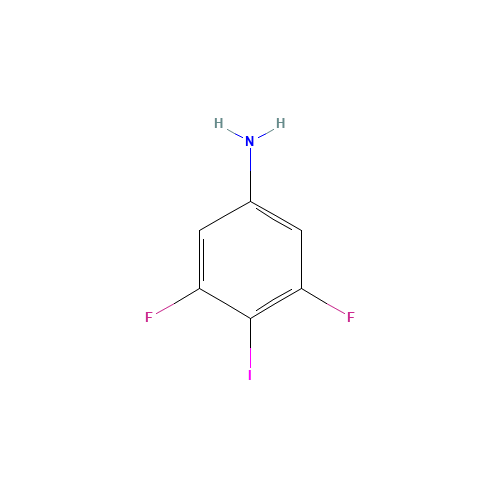 1542-34-3 3,5-Difluoro-4-iodoaniline chemical structure