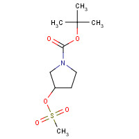 141699-57-2 1-BOC-3-METHANESULFONYLOXYPYRROLIDINE chemical structure