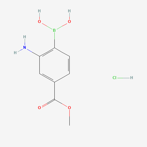 380430-55-7 (2-AMINO-4-METHOXYCARBONYLPHENYL)BORONIC ACID HYDROCHLORIDE chemical structure