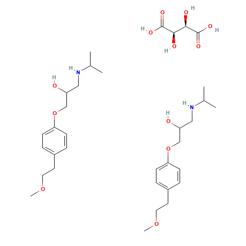 56392-17-7 Metoprolol tartrate chemical structure