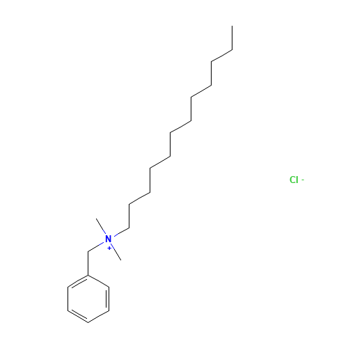 139-07-1 DODECYL DIMETHYL BENZYL AMMONIUM CHLORIDE chemical structure