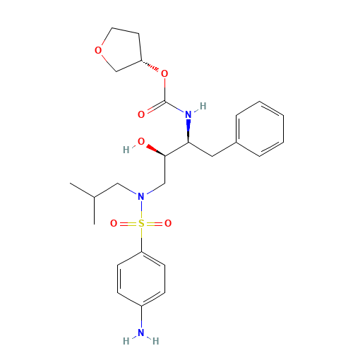 161814-49-9 AMPRENAVIR chemical structure