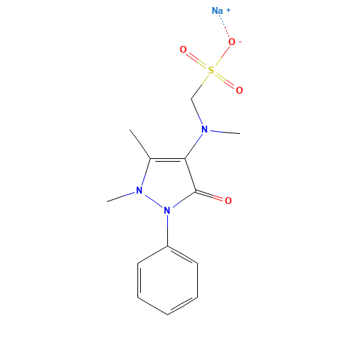 68-89-3 Sodium [(2,3-dihydro-1,5-dimethyl-3-oxo-2-phenyl-1H-pyrazol-4-yl)methylamino]methanesulfonate chemical structure