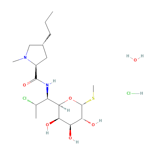 58207-19-5 CLINDAMYCIN HYDROCHLORIDE chemical structure