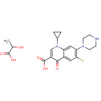 97867-33-9 Ciprofloxacin lactate chemical structure