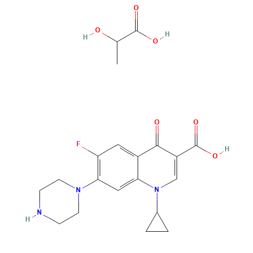 97867-33-9 Ciprofloxacin lactate chemical structure