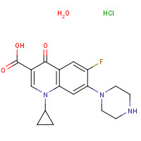 86393-32-0 Ciprofloxacin hydrochloride hydrate chemical structure