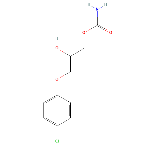 886-74-8 CHLORPHENESIN CARBAMATE chemical structure