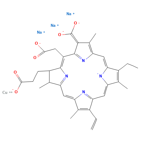 11006-34-1 Chlorophyllin chemical structure