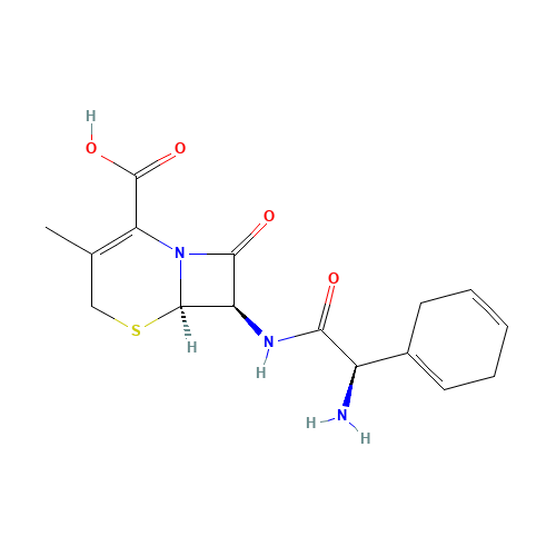 38821-53-3 (6R-(6alpha,7))-((Amino-1,4-cyclohexadien-1-ylacetyl)amino)-3-methyl-8-oxo-5-thia-1-azabicyclo[4.2.0]oct-2-ene-2-carboxylic acid chemical structure