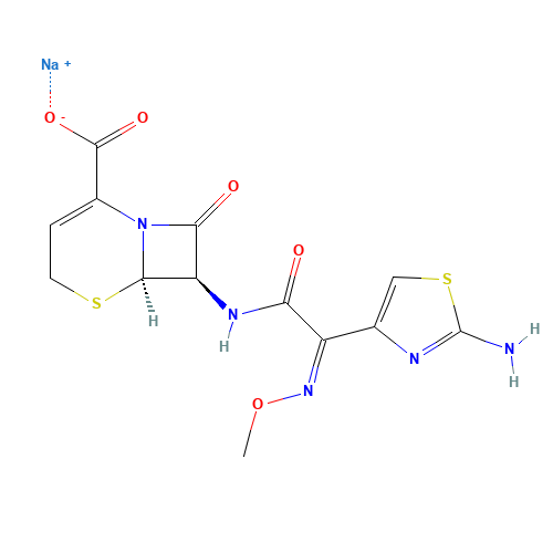 68401-82-1 Ceftizoxime sodium chemical structure