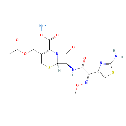 64485-93-4 Cefotaxime sodium chemical structure