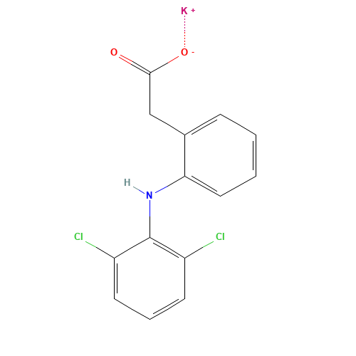 15307-81-0 Diclofenac potassium chemical structure