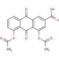 13739-02-1 1,8-Diacetoxy-3-carboxyanthraquinone chemical structure