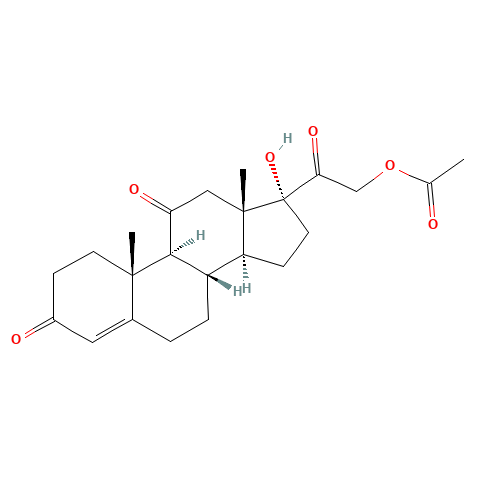 50-04-4 Cortisone acetate chemical structure
