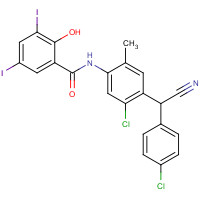 57808-65-8 Closantel chemical structure