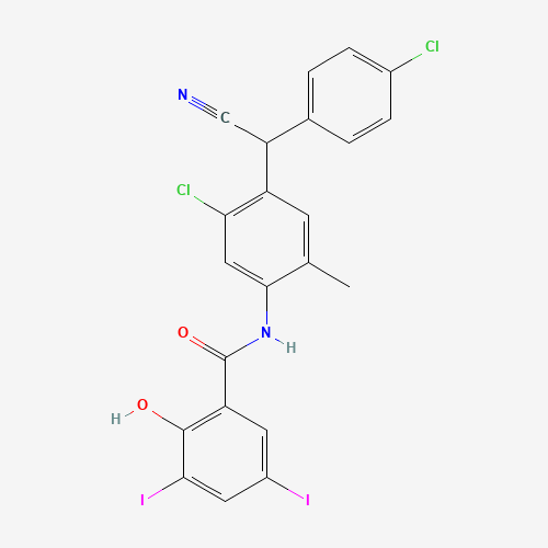 57808-65-8 Closantel chemical structure