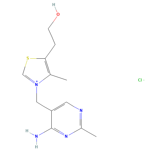 59-43-8 Thiamine chloride chemical structure