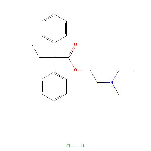 62-68-0 PROADIFEN HYDROCHLORIDE chemical structure