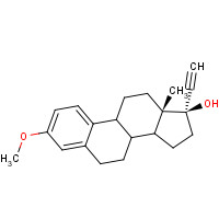 72-33-3 17a-Ethynyl-1,3,5(10)-estratriene-3,17b-diol 3-methyl ether chemical structure