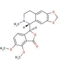 118-08-1 (-)-BETA-HYDRASTINE chemical structure