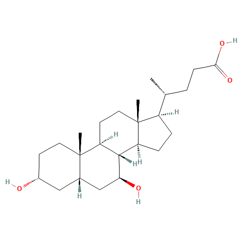 128-13-2 Ursodeoxycholic acid chemical structure